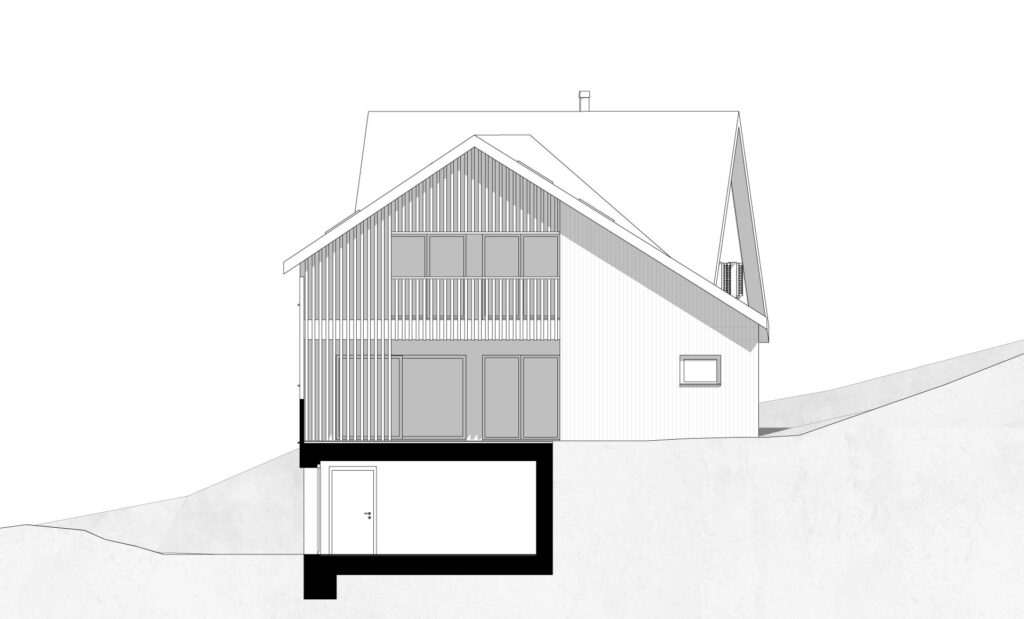 Südfassade - Raum und Plan – Grundrisse von en Öserige entdecken